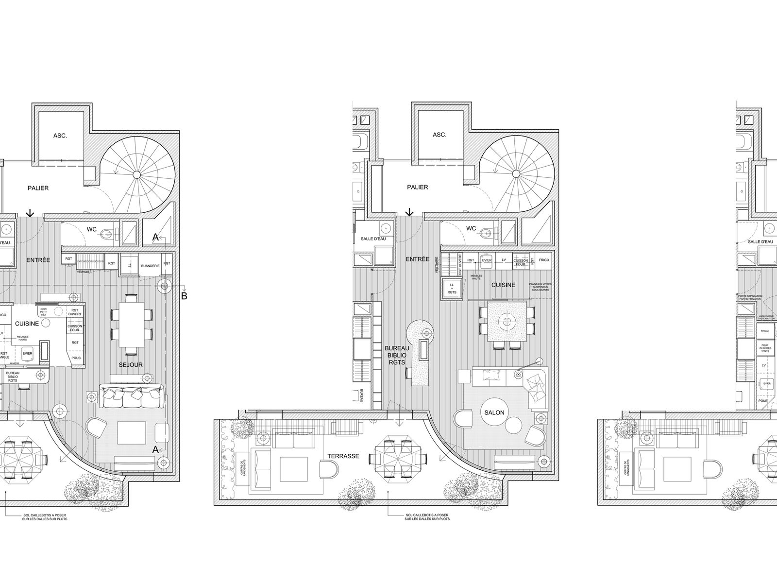 Appartement de l'Île Saint-Germain, réalisation de l'Agence Virginie Berthet