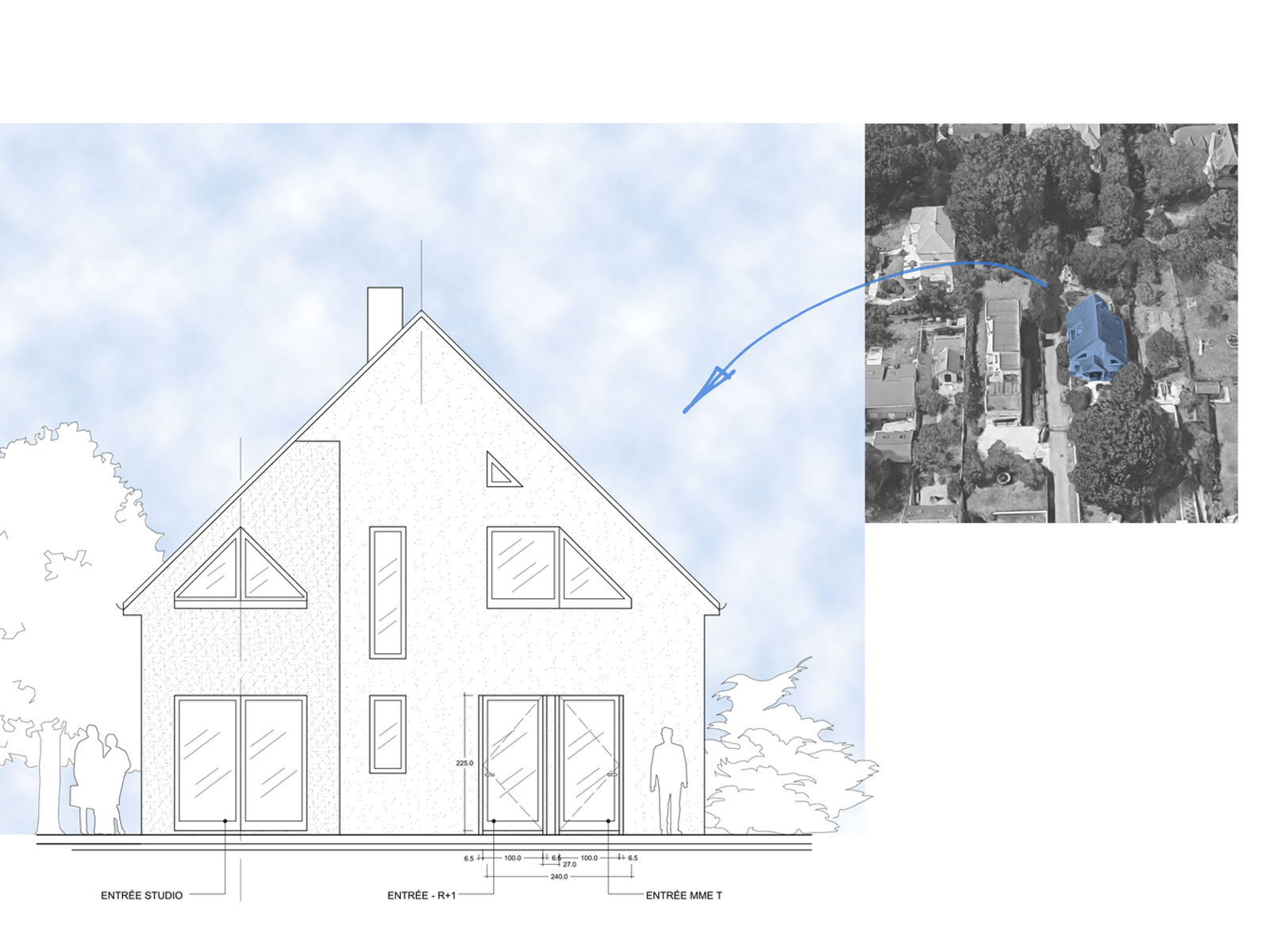 Maison en Essonne, réalisation de l'Agence Virginie Berthet